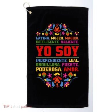 Yo Soy Latina Hispanic Heritage Month Gift Golf Towel
