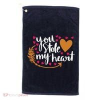 You Stole My Heart Golf Towel thumb 0