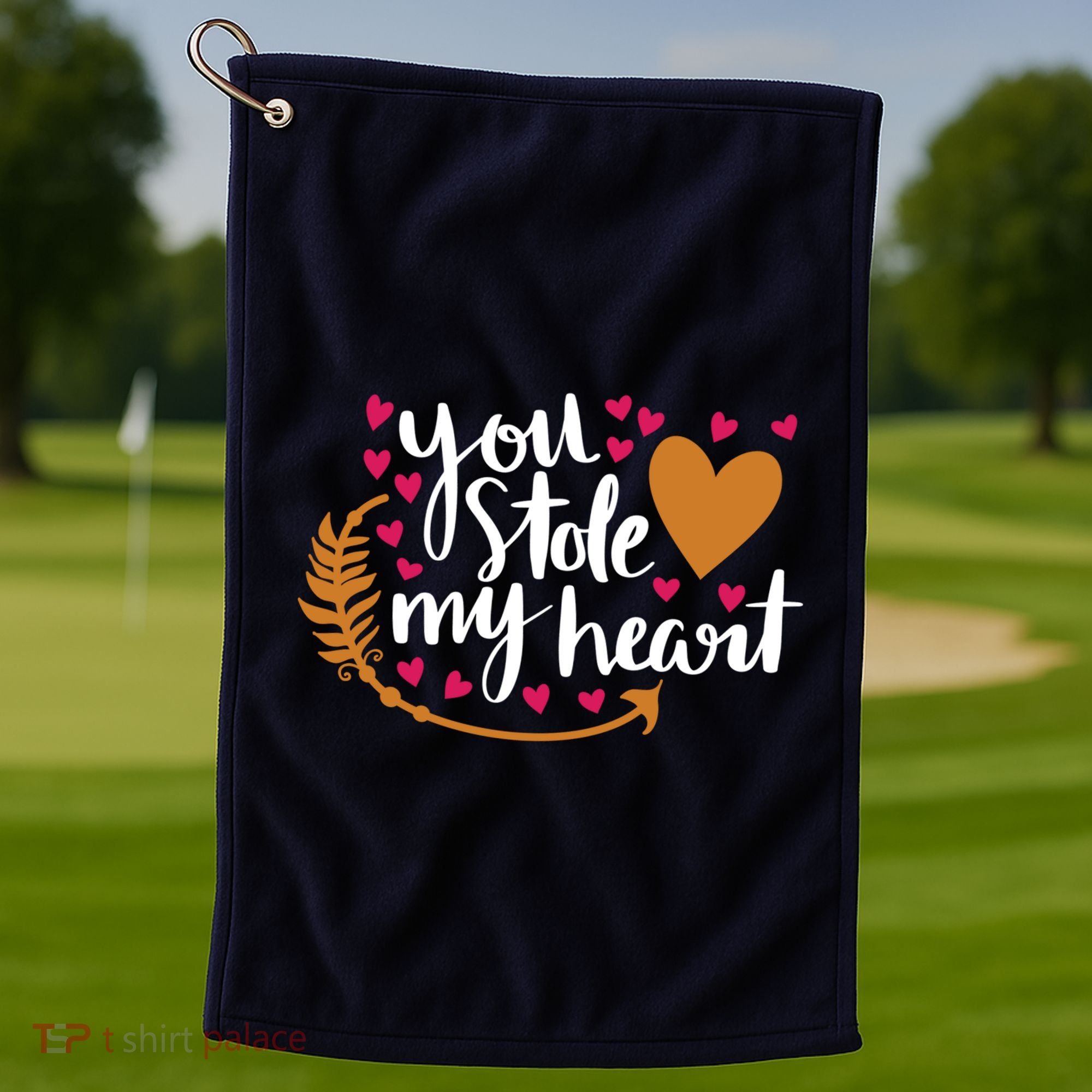 You Stole My Heart Golf Towel