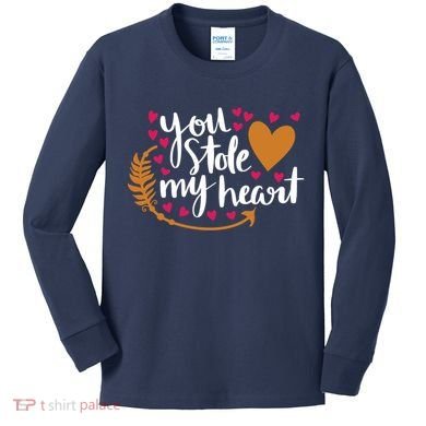 You Stole My Heart Kids Long Sleeve Shirt