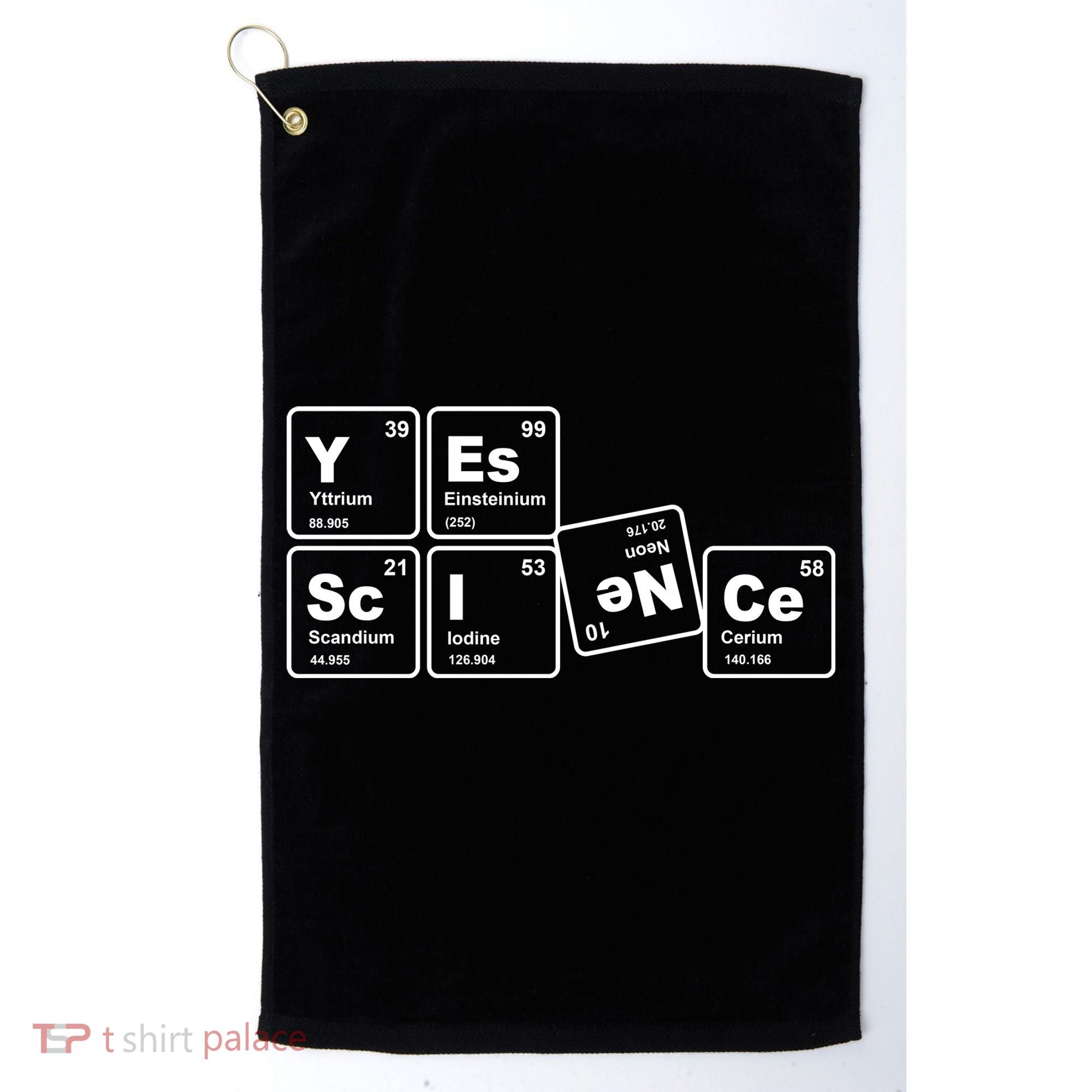 Yes Science Periodic Table Golf Towel