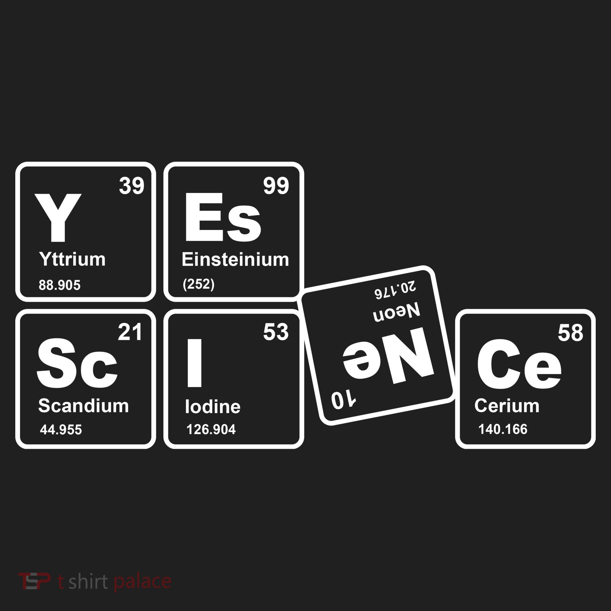 Yes Science Periodic Table Golf Towel