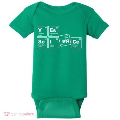 Yes Science Periodic Table Baby Bodysuit