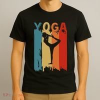 Yoga Silhouette Retro Vintage Mind Body And Soul T-Shirt thumb 3
