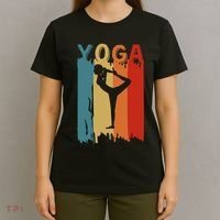 Yoga Silhouette Retro Vintage Mind Body And Soul T-Shirt thumb 4