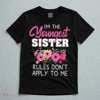 Youngest Sister Shirts Rules Dont Apply To Me Matching T-Shirt thumb 5