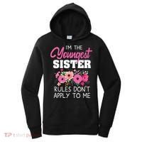 Youngest Sister Shirts Rules Dont Apply To Me Matching Women's Hoodie thumb 0