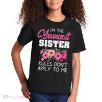 Youngest Sister Shirts Rules Dont Apply To Me Matching Kids T-Shirt thumb 2