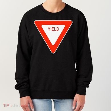 Yield Sign Simple Easy Halloween Costume Women's Sweatshirt