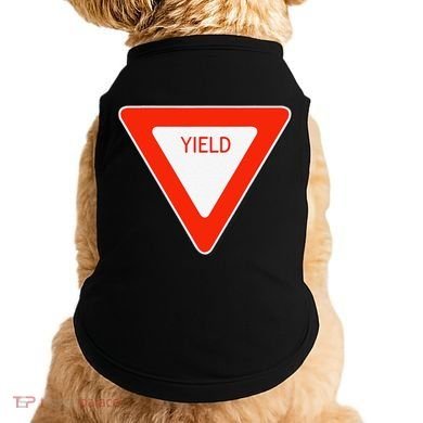 Yield Sign Simple Easy Halloween Costume Doggie Tank