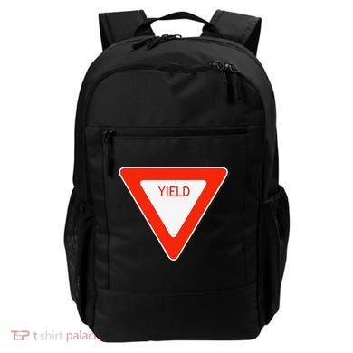 Yield Sign Simple Easy Halloween Costume Backpack