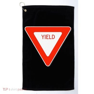Yield Sign Simple Easy Halloween Costume Golf Towel
