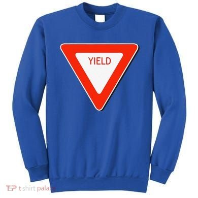 Yield Sign Simple Easy Halloween Costume Sweatshirt