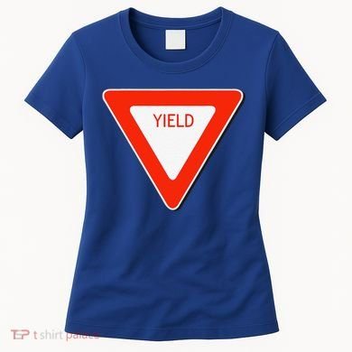 Yield Sign Simple Easy Halloween Costume Women's T-Shirt