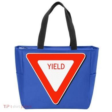 Yield Sign Simple Easy Halloween Costume Tote Bag