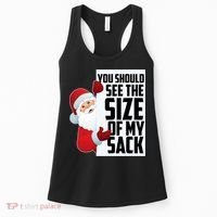 You Should See The Size Of My Sack Funny Santa Claus Women's Tank Top thumb 0