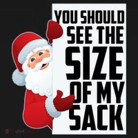 You Should See The Size Of My Sack Funny Santa Claus Women's Tank Top thumb 5