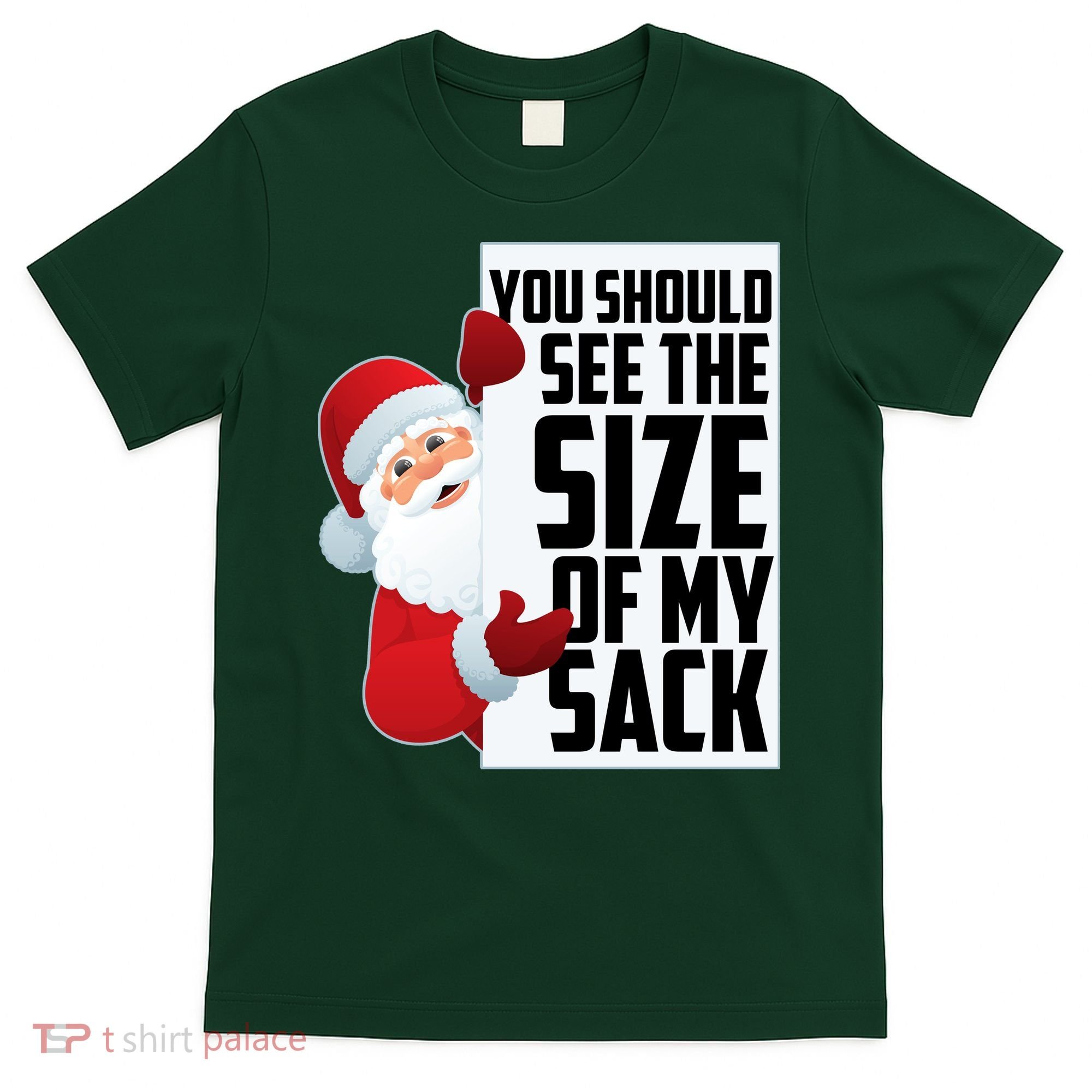 You Should See The Size Of My Sack Funny Santa Claus T-Shirt