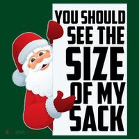 You Should See The Size Of My Sack Funny Santa Claus T-Shirt thumb 7