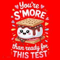 Youre Smore Than Ready Cute Test Santa Hat thumb 1