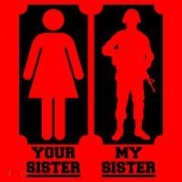 Your Sister Vs My Sister Is The The Military Santa Hat thumb 1