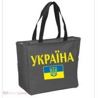 YKPAIHA Stand With Ukraine Ukrainian Flag Tote Bag thumb 2