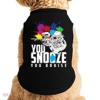 You Snooze You Bruise Funny Paintball Gift Doggie Tank thumb 0