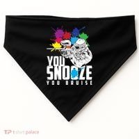 You Snooze You Bruise Funny Paintball Gift USA-Made Doggie Bandana thumb 0