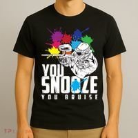 You Snooze You Bruise Funny Paintball Gift T-Shirt thumb 3