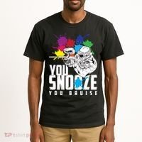 You Snooze You Bruise Funny Paintball Gift Tall T-Shirt thumb 2
