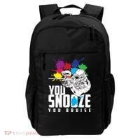 You Snooze You Bruise Funny Paintball Gift Backpack thumb 0
