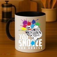 You Snooze You Bruise Funny Paintball Gift Coffee Mug thumb 4