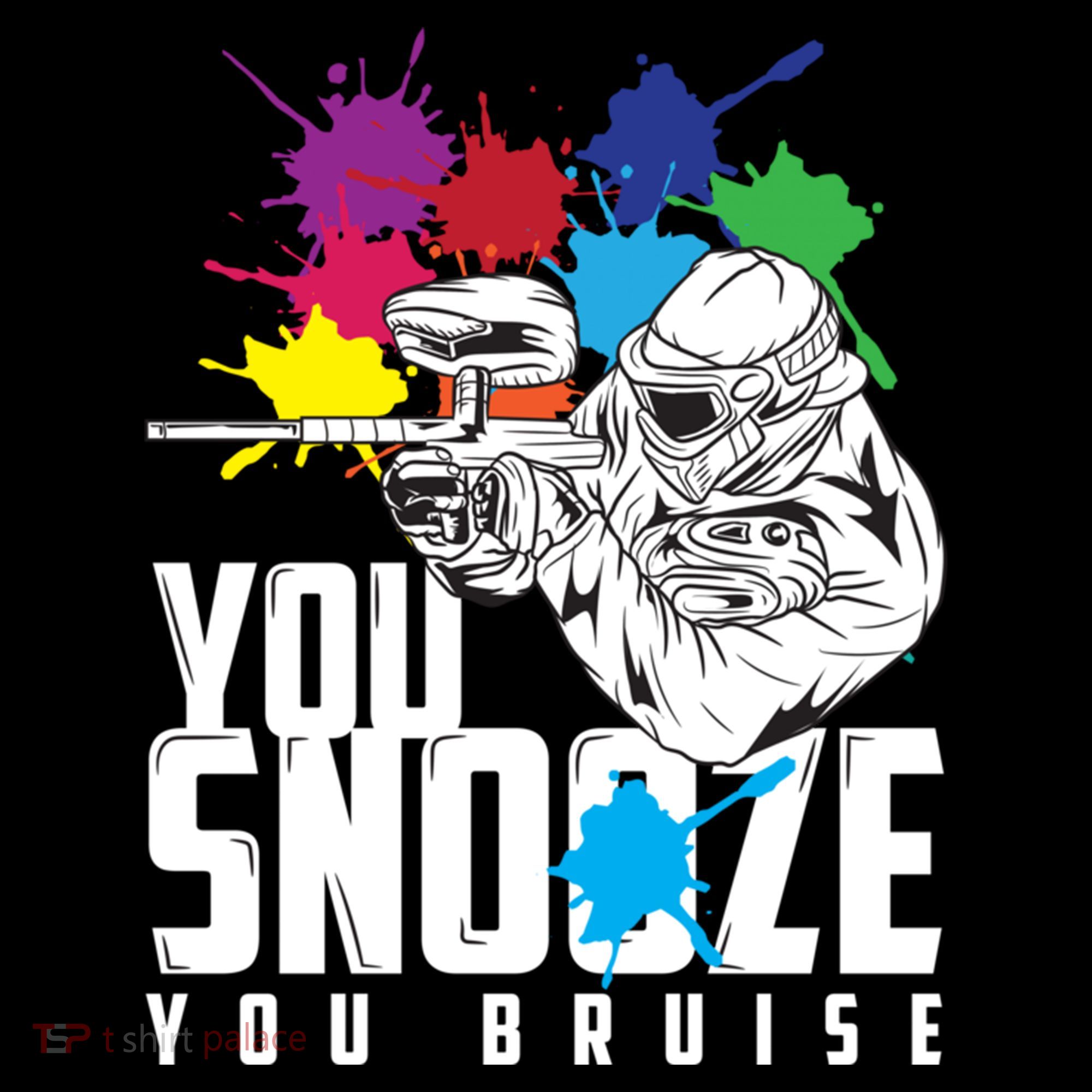 You Snooze You Bruise Funny Paintball Gift Coffee Mug