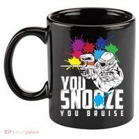 You Snooze You Bruise Funny Paintball Gift 11oz C Handle Ceramic Mug thumb 2