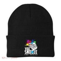You Snooze You Bruise Funny Paintball Gift Beanie thumb 0