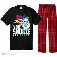 You Snooze You Bruise Funny Paintball Gift Pajama Set thumb 0
