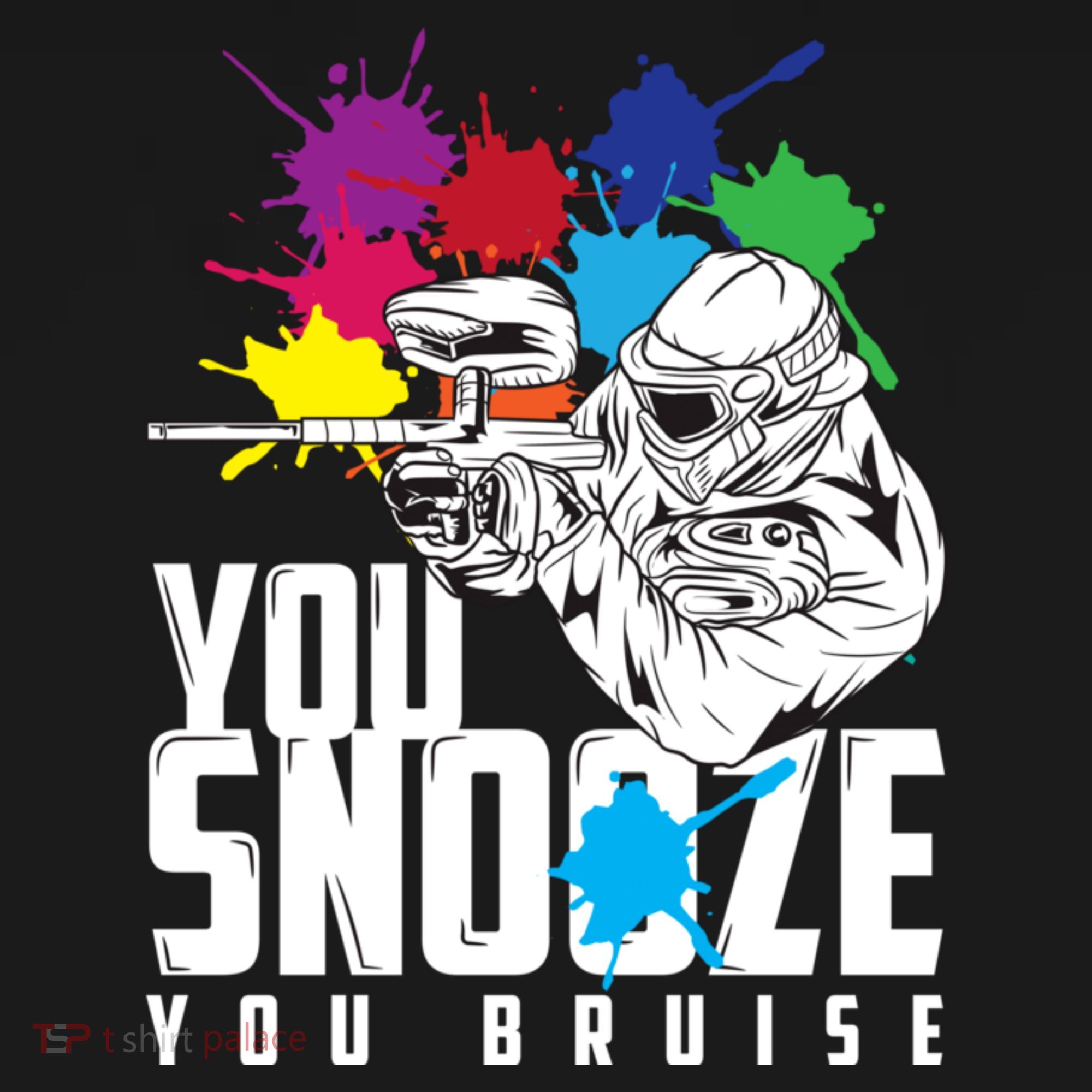 You Snooze You Bruise Funny Paintball Gift Women's Hoodie