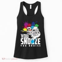 You Snooze You Bruise Funny Paintball Gift Women's Tank Top thumb 0