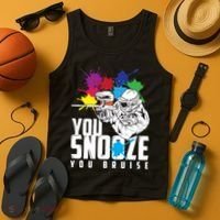 You Snooze You Bruise Funny Paintball Gift Tank Top thumb 4