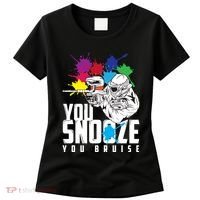 You Snooze You Bruise Funny Paintball Gift Women's T-Shirt thumb 0