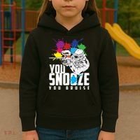 You Snooze You Bruise Funny Paintball Gift Kids Hoodie thumb 3