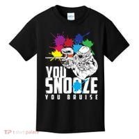 You Snooze You Bruise Funny Paintball Gift Kids T-Shirt thumb 0