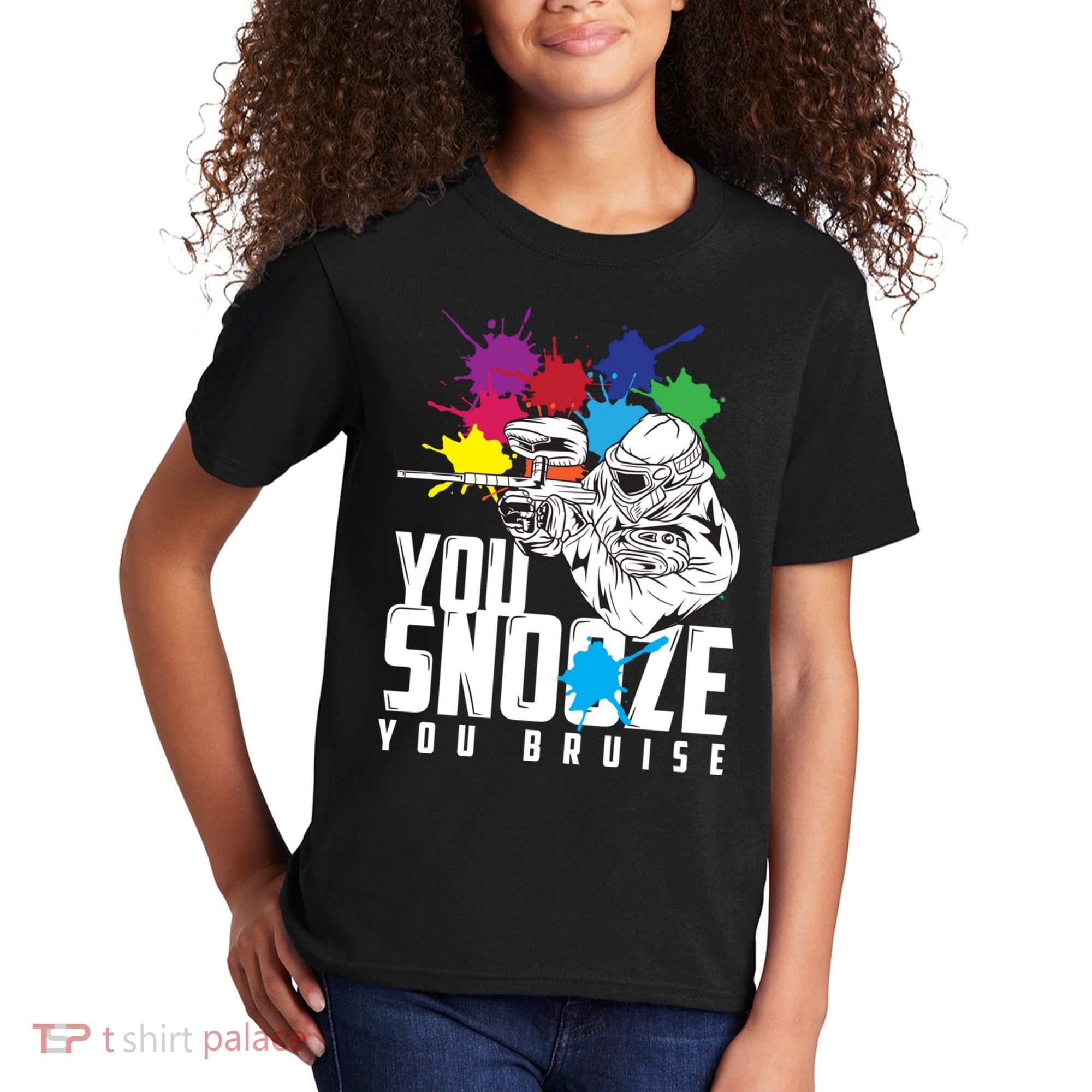You Snooze You Bruise Funny Paintball Gift Kids T-Shirt