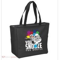 You Snooze You Bruise Funny Paintball Gift Tote Bag thumb 2