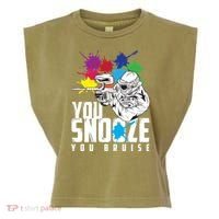 You Snooze You Bruise Funny Paintball Gift Garment-Dyed Women's Muscle Tee thumb 0