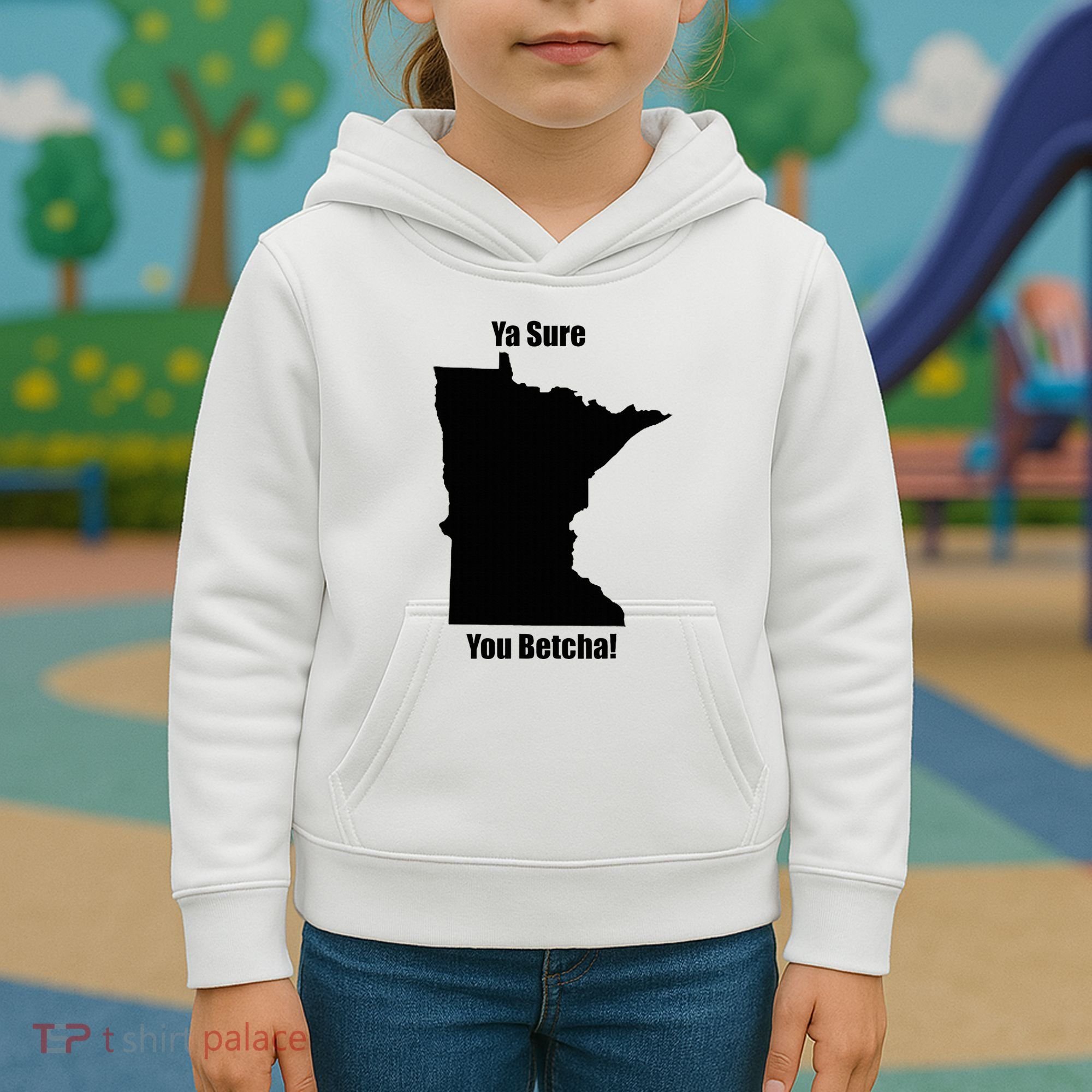 Ya Sure You Betcha! Minnesota Kids Hoodie