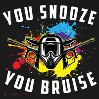 You Snooze You Bruise Adult & Paintball Women's Hoodie thumb 2