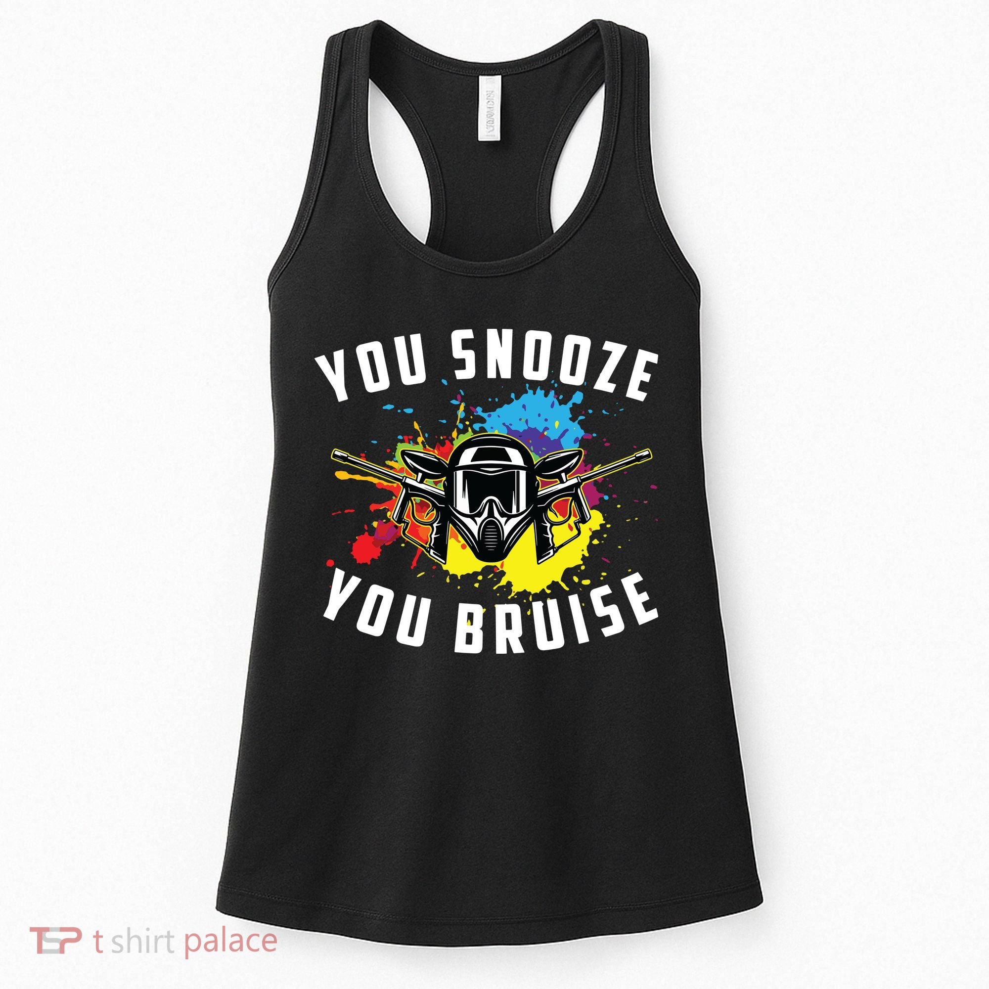 You Snooze You Bruise Adult & Paintball Women's Tank Top