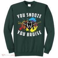 You Snooze You Bruise Adult & Paintball Tall Sweatshirt thumb 0
