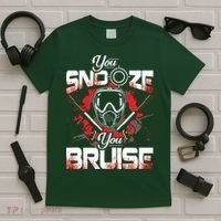You Snooze You Bruise Funny Paintball T-Shirt thumb 5